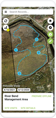 Landscape land conservation software mobile app